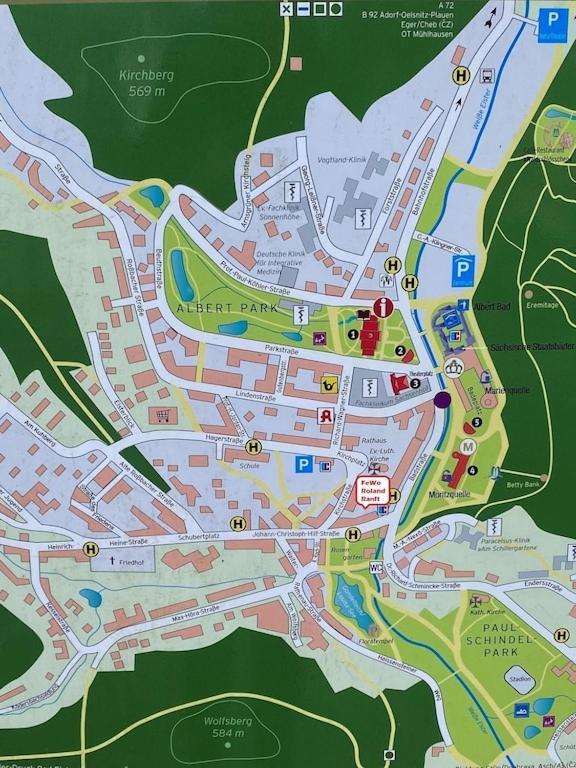 באד אלסטר Fewo Roland Ranft Direkt Am Kurpark Barrierearm 60Qm מראה חיצוני תמונה